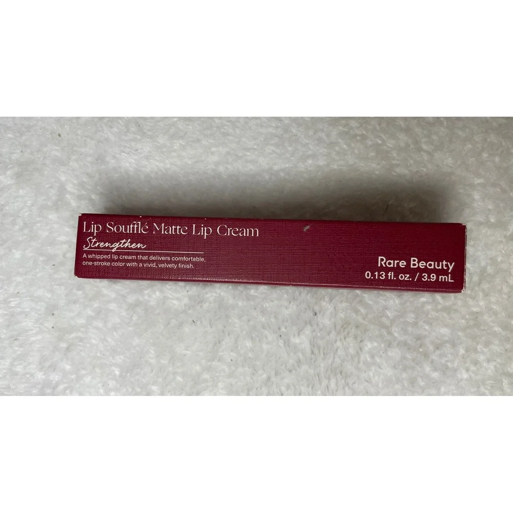 Rare Beauty Lip Souffle Matte Lip Cream Strengthen 0.13 fl oz Dark Red